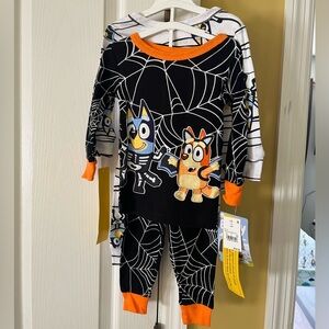 New Bluey Halloween PJs 2 pairs 18 months
